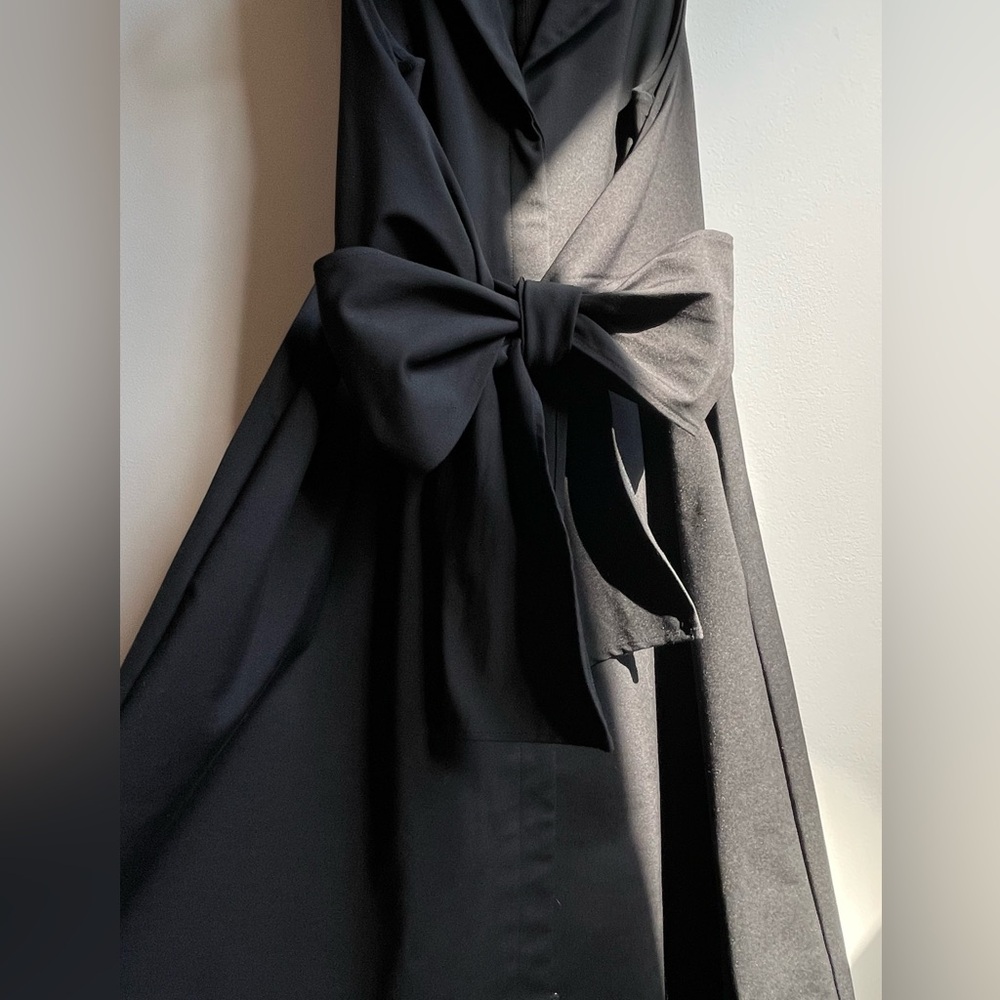 Donna Karen Sculpture Garden Black Dress Size 10 - Picture 9 of 14